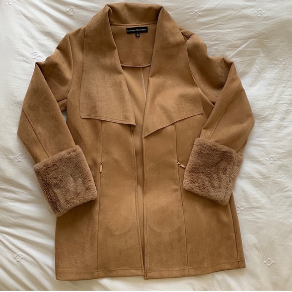 Catherine Malandrino Suede Coat - Picture 1 of 3